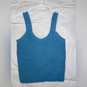 Blue Abercrombie and Fitch tank